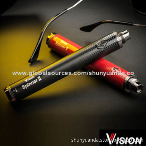 Electronic cigarette Vision spinner II 1600mAh, colorful twist battery, rechargeable battery,display